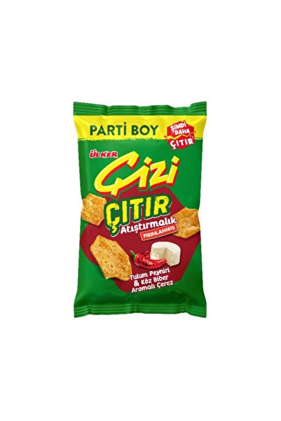 Ülker ÇİZİ ÇITIR - Tulum Peyniri&Köz Biber Aromalı - Parti Boy - 160 gram - 10 Adet