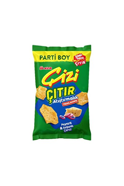 Ülker ÇİZİ ÇITIR - Peynir&Soğan Aromalı - Parti Boy - 160 gram - 10 Adet