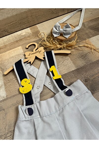 Feriatolye Civciv Concept Baby Boy Salopet Cake Popping