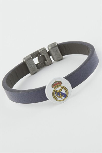 cleovibe Navy Blue Colored Faux Leather Bracelet