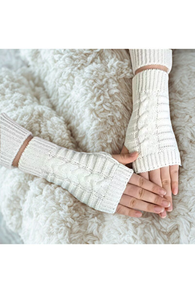 VELORA PRIVE KADIN ÖRME YUMUŞAK ŞIK PARMAKSIZ YARIM ELDİVEN