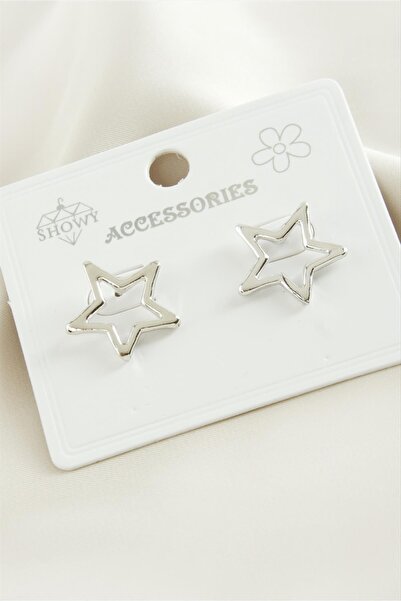 cleovibe أقراط معدنية على شكل نجمة