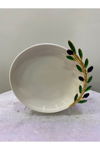 MİMSEGÜN DEKOR Olive Detailing Dish with Deep Bottom