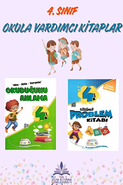 Hakim Yayınları 4.Sınıf Okuduğunu Anlama + Çözümlü Problem Kitabı