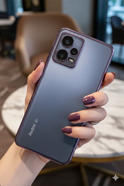 TechTrove Poco X5 5G Uyumlu 3D Kamera Korumalı Şeffaf Tasarım Bumper Kılıf