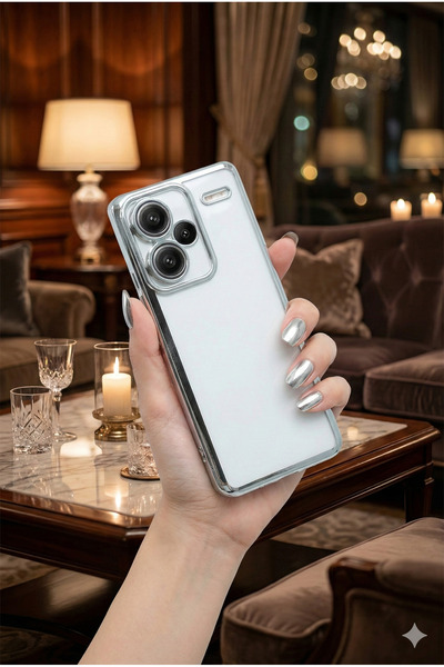 TechTrove Xiaomi Redmi Note 13 Pro Plus Uyumlu 3D Kamera Korumalı Şeffaf Tasa...