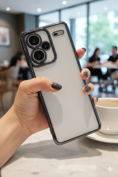 TechTrove Xiaomi Redmi Note 13 Pro Plus Uyumlu 3D Kamera Korumalı Şeffaf Tasa...