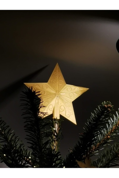 SZD Design Ornament brodat pentru copac cu stea de Crăciun