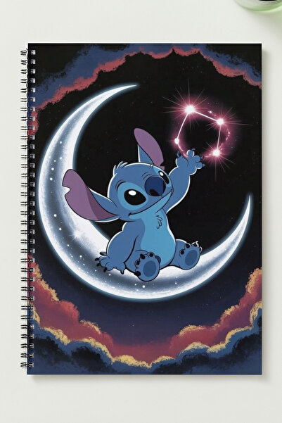 BLACKONECLASS STİTCH A5 Metal Spiralli Çizgisiz Sert Kapak STİTCH Defter