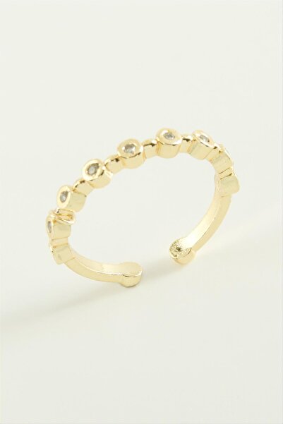 cleovibe Round Zircon Stone Ring