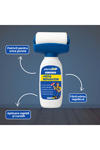 OferteTop 2-in-1 Washable White Paint Roller for Quick Touch-ups