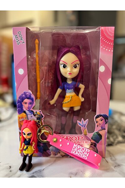 K-POP KPOP DEMON HUNTERS HUNTRIX MIRA + KEYCHAIN ​​PACHET VANATORII DE DEMONI