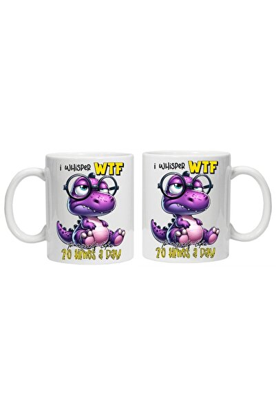 CRD PRINT Personalized mug "I whisper wtf", CRD PRINT, 330ml, white