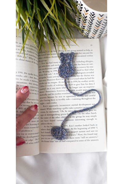 ZeynDesign Sevimli Kedi El Yapımı Kitap Ayracı