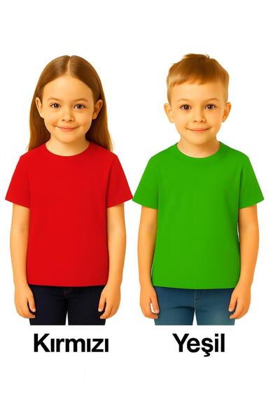 Mcrkids SET DE 2 TRIUCURI CU MÂNĂ SCURTĂ, CU Gâtul Bicicletă, BAZIC, PLAT, PE...