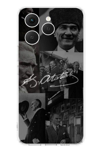 TechTree حافظة سيليكون شفافة متوافقة مع تكنو سبارك 40 بتصميم كيمال أتاتورك