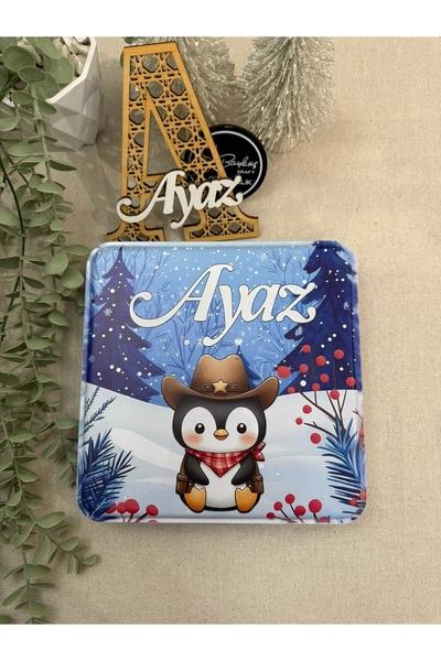 Baykuş Craft Mimarlık İsimli Yeni Doğan Bebek Mevlid Hediyelik Çikolata-Metal...