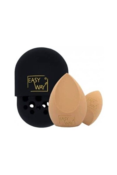 EZI اسفنجة مكياج سهلة الاستخدام + حافظة
