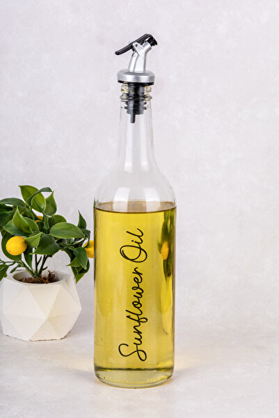 Dolkin Home 750ml Ayçiçek Yağı Zeytinyağı Yağlık Sıvı Yağ Şişesi Olive Oil Su...