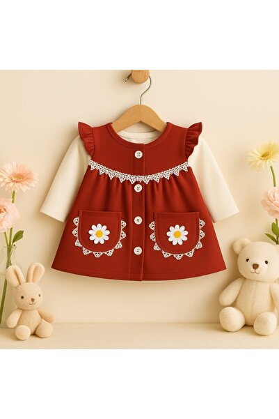 Superbaby Rochita bebelusi rosie cu bluzita alba – Comfort si stil