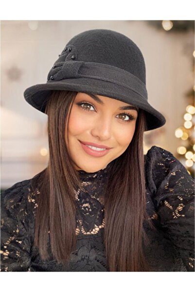 Confortino Elegant thick felt hats with small and delicate brims Cochette - O...