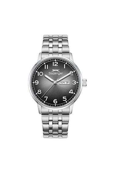 Slazenger Sl.09.2560.2.01 Men's Wristwatch – 43 mm – Steel Case – Silver Stee...