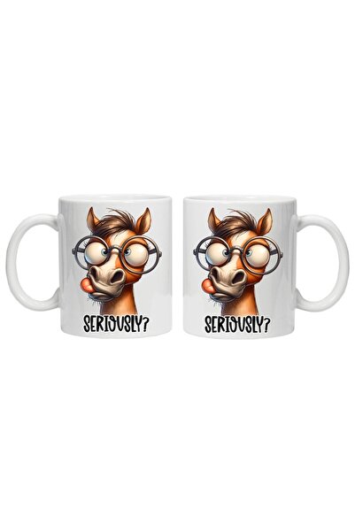 CRD PRINT Personalized mug "seriously?.", CRD PRINT, 330ml, white