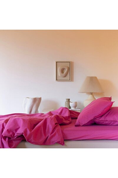 Kotonia Home σεντόνι, 100% βαμβάκι, χρώμα Olandina, 220x240 cm, φούξια