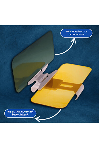 OferteTop 2-in-1 Car Sunshade with Protection Against Sun During the Day and Headlights at Night