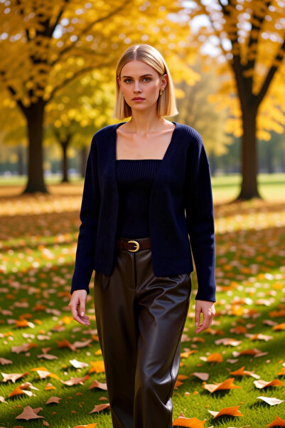 BENERLY Bluză din tricotaje cu textură moale, din două piese, pentru femei, s...