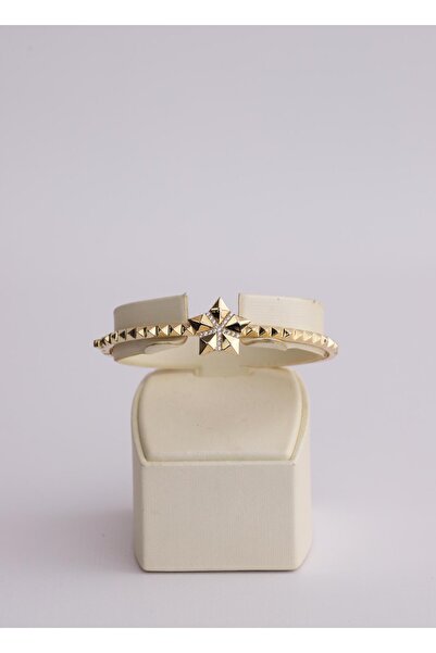 Narin Mücevherat Nar-in Altın Mücevherat Taşlı Yıldız Figürlü Kelepçe 15