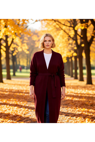 BENERLY V-Neck Long Knit Cardigan Combining Women's Clothing and Comfort Low ...