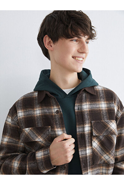 LC Waikiki Ανδρικό πουκάμισο καρό με κανονική εφαρμογή