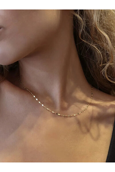 EKİNCİ KUYUMCULUK Parlak Aynalı Altın Zincir