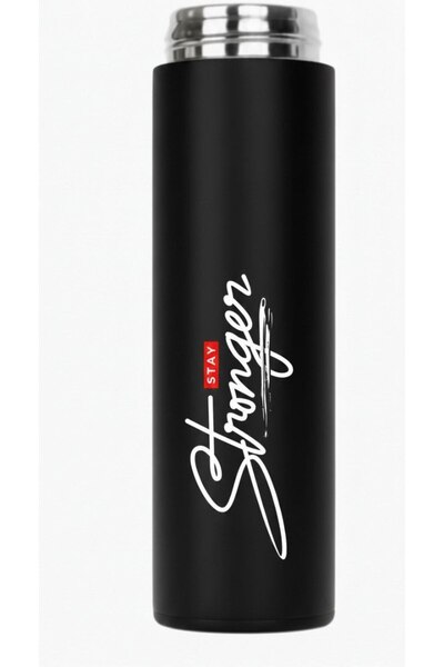 REBRAND Dereceli Steel Digital Led Temperature Display Smart Thermos Printed 450ml