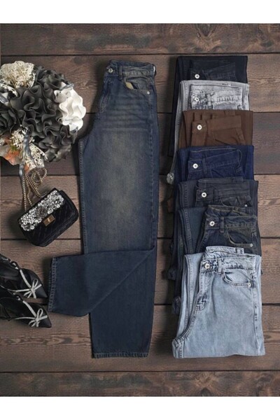 ŞAHİN TESETTÜR GİYİM BAGİ KOT PANTOLON 6087