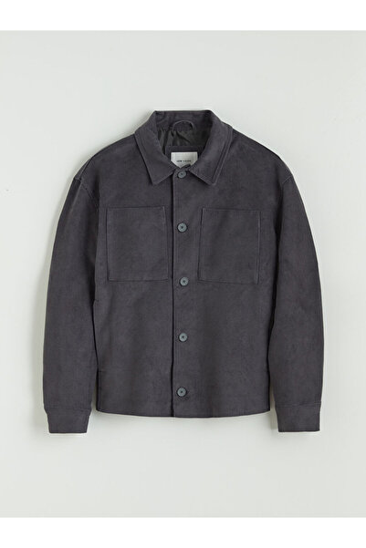 LC Waikiki Regular Fit Long Sleeve Velvet Men's Shirt Jacket