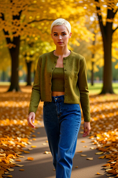 BENERLY Women's Exclusive Soft Textured Two-Piece Crop Knitwear Set Casual Ch...