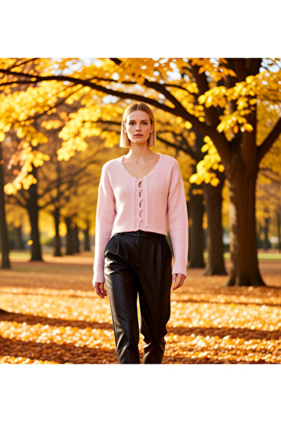 BENERLY Cardigan tricotat cu detalii împletite pentru femei, o alegere ideală...