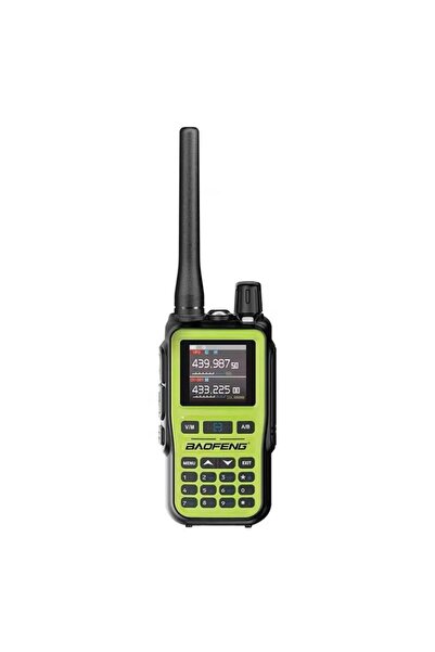 BAOFENG Yeşil UV-5R Mini Dual Band Telsiz (VHF/UHF) – 5W Güç, Bluetooth, Type-C Şarj