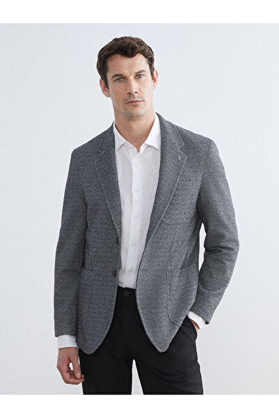 LC Waikiki Southblue Gray Standard Fit Men's Blazer Jacket
