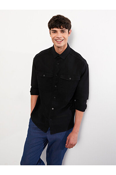 LC Waikiki Comfortable Fit Long Sleeve Men's Shirt Jacket