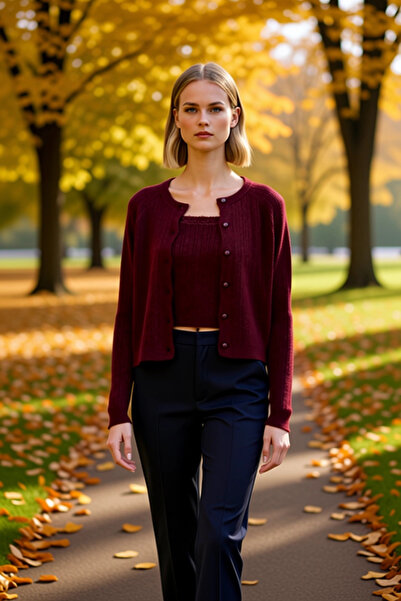 BENERLY طقم كارديجان نسائي مزين بالدانتيل وبلوزة بحمالات، ناعم الملمس، قصة مر...