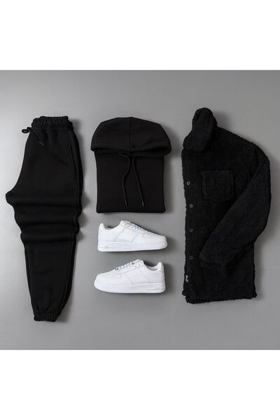 KONSEPT35 Men's 3-Ply Shirt Fleece-Lined with Jacket 3-Piece Combination