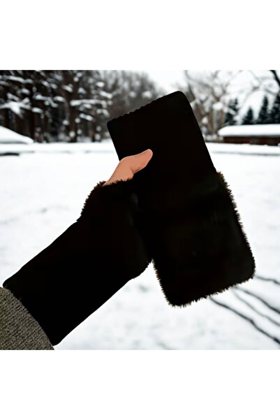 VELORA PRIVE YUMUŞAK ELASTİK ÖRME MANŞETLİ KADIN PARMAKSIZ YARIM ELDİVEN