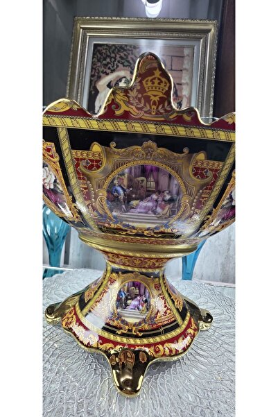 Bavaria Bavoriou Porcelain Italian Sitil Jardinyer 39X23X25 Size