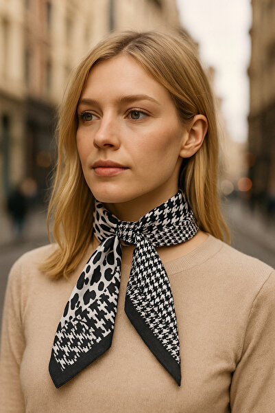 Saria Moda Patterned Women's Bandana Scarf