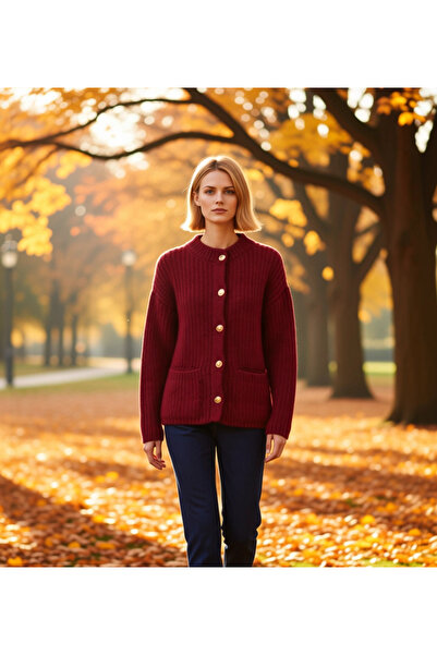 BENERLY Tricotaj de iarnă pentru femei, elegant, tricotat Selanik, cu buzunar...