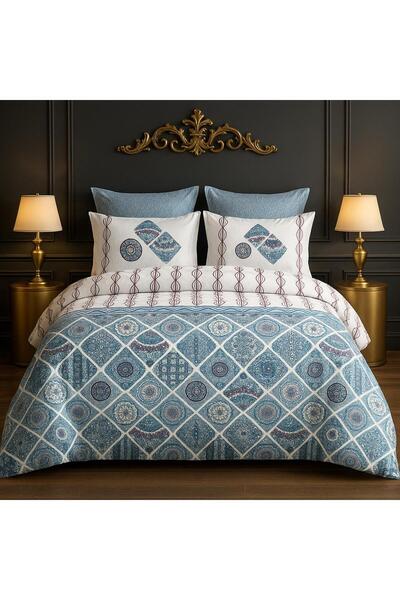 Madame Cotton Lastikli Çarşaflı Nevresim Takımı Çift Kişilik