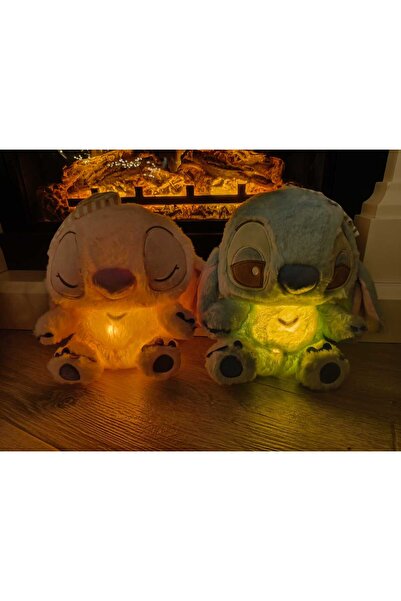 OEM 🌈💙 Set 2 plușuri luminoase și muzicale Stitch & Lillo– 35 cm 💗💫